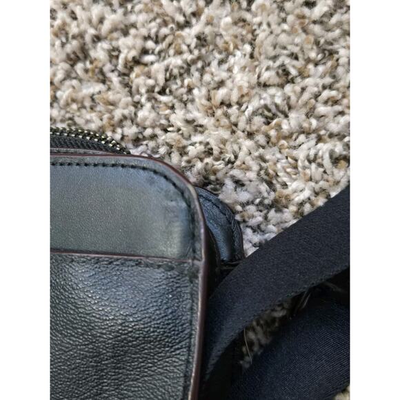 Coach Beckett Structured Brief Case In Signature Canvas Leather Black & Burgundy - Picture 14 of 16